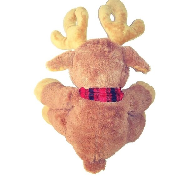 Kellytoy Christmas Reindeer Moose 24″ Tree Scarf 2011 Stuffed Plush Animal - Picture 3 of 8